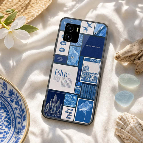Vivo Y15a Cover - ONation Aesthetic Collage Series - HQ Ultra Shine Premium Infinity Glass Soft Silicon Borders Case