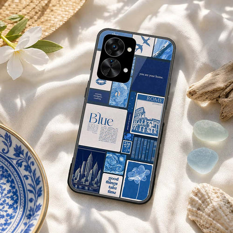 OnePlus Nord 2T Cover - ONation Aesthetic Collage Series - HQ Ultra Shine Premium Infinity Glass Soft Silicon Borders Case
