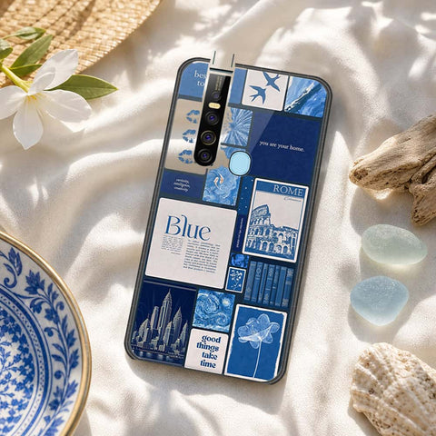 Tecno Camon 15 Pro Cover - ONation Aesthetic Collage Series - HQ Ultra Shine Premium Infinity Glass Soft Silicon Borders Case