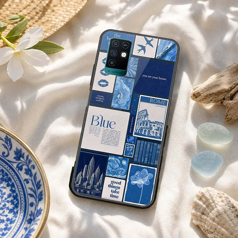 Infinix Note 10 Cover - ONation Aesthetic Collage Series - HQ Ultra Shine Premium Infinity Glass Soft Silicon Borders Case