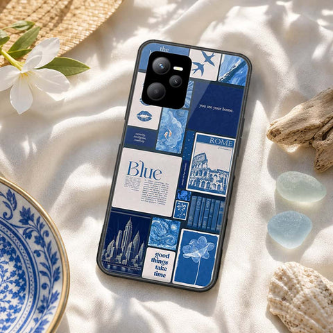 Realme 9 Pro Cover - ONation Aesthetic Collage Series - HQ Ultra Shine Premium Infinity Glass Soft Silicon Borders Case