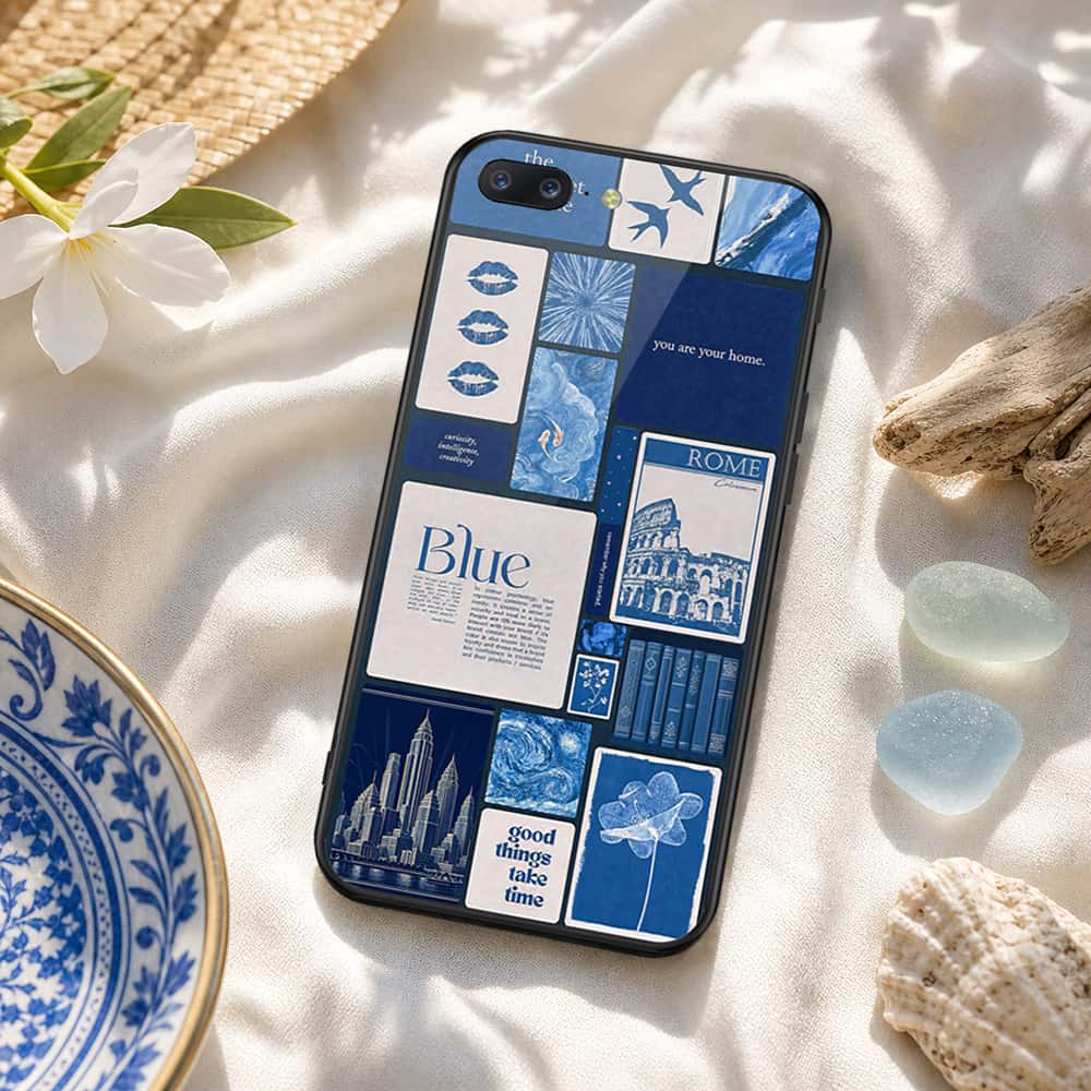 OnePlus 5 Cover - ONation Aesthetic Collage Series - HQ Ultra Shine Premium Infinity Glass Soft Silicon Borders Case