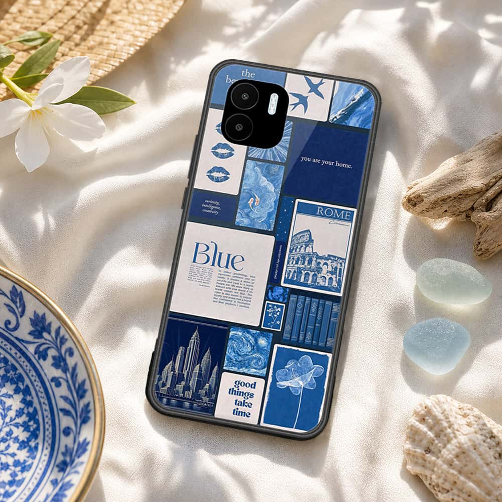 Xiaomi Redmi A2 Cover - ONation Aesthetic Collage Series - HQ Ultra Shine Premium Infinity Glass Soft Silicon Borders Case