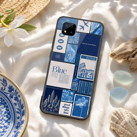 Realme C20 Cover - ONation Aesthetic Collage Series - HQ Ultra Shine Premium Infinity Glass Soft Silicon Borders Case