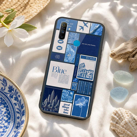 Realme C3 Cover - ONation Aesthetic Collage Series - HQ Ultra Shine Premium Infinity Glass Soft Silicon Borders Case