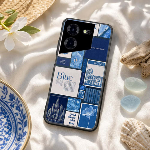 Tecno Pova 5 Pro Cover - ONation Aesthetic Collage Series - HQ Ultra Shine Premium Infinity Glass Soft Silicon Borders Case