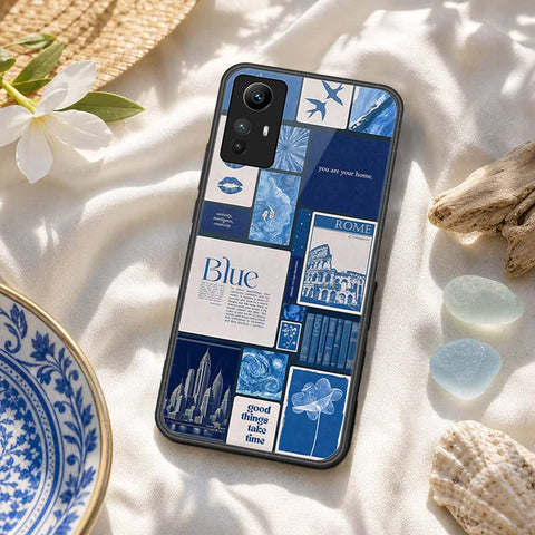 Xiaomi Redmi Note 12S Cover - ONation Aesthetic Collage Series - HQ Ultra Shine Premium Infinity Glass Soft Silicon Borders Case