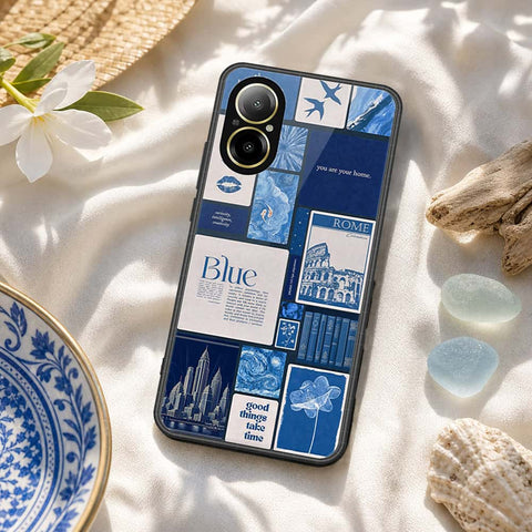Realme C67 4G Cover - ONation Aesthetic Collage Series - HQ Ultra Shine Premium Infinity Glass Soft Silicon Borders Case