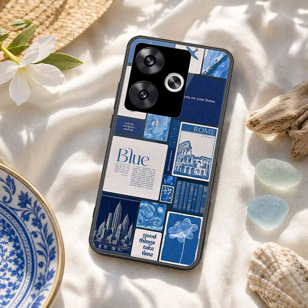 Xiaomi Poco F6 Cover - ONation Aesthetic Collage Series - HQ Ultra Shine Premium Infinity Glass Soft Silicon Borders Case