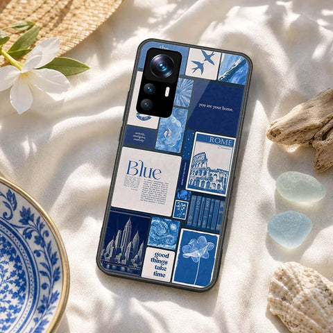 Xiaomi 12 Cover - ONation Aesthetic Collage Series - HQ Ultra Shine Premium Infinity Glass Soft Silicon Borders Case