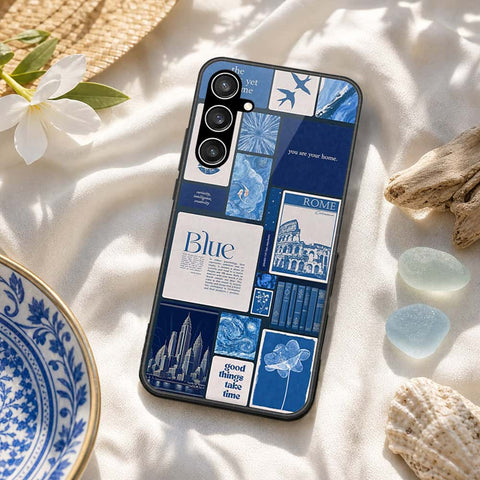 Samsung Galaxy S23 FE Cover - ONation Aesthetic Collage Series - HQ Ultra Shine Premium Infinity Glass Soft Silicon Borders Case
