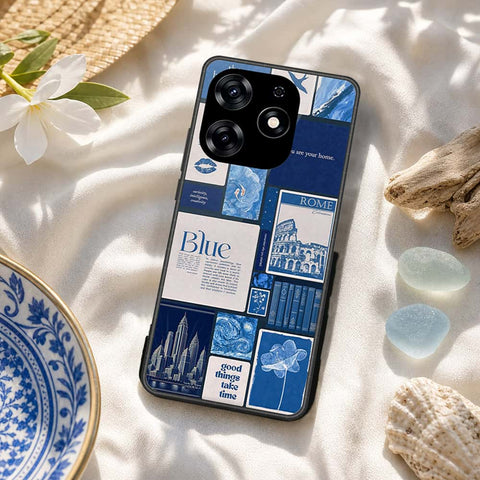 Tecno Spark 10 Pro Cover - ONation Aesthetic Collage Series - HQ Ultra Shine Premium Infinity Glass Soft Silicon Borders Case