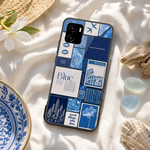 Vivo Y10 Cover - ONation Aesthetic Collage Series - HQ Ultra Shine Premium Infinity Glass Soft Silicon Borders Case