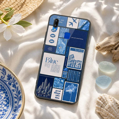 Vivo Y91i Cover - ONation Aesthetic Collage Series - HQ Ultra Shine Premium Infinity Glass Soft Silicon Borders Case