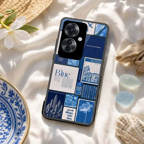 Oppo Reno 11F 5G Cover - ONation Aesthetic Collage Series - HQ Ultra Shine Premium Infinity Glass Soft Silicon Borders Case