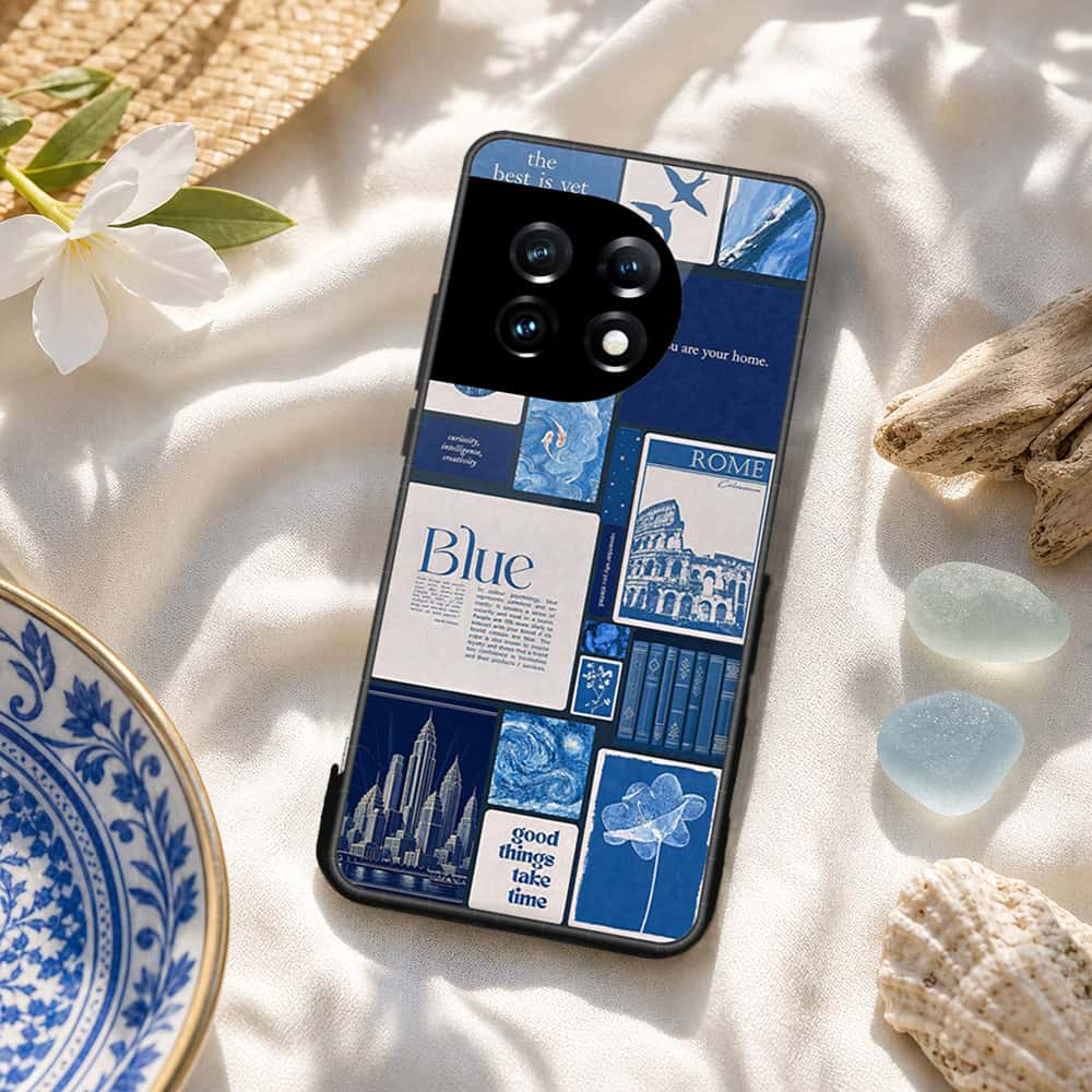 OnePlus Ace 2 Pro Cover - ONation Aesthetic Collage Series - HQ Ultra Shine Premium Infinity Glass Soft Silicon Borders Case