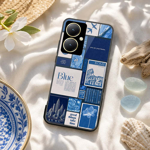 Vivo Y27 Cover - ONation Aesthetic Collage Series - HQ Ultra Shine Premium Infinity Glass Soft Silicon Borders Case