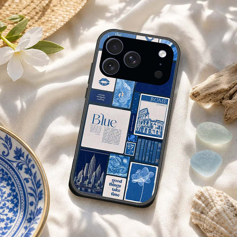 iPhone 17 Pro Max - ONation Aesthetic Collage Series - HQ Ultra Shine Premium Infinity Glass Soft Silicon Borders Case