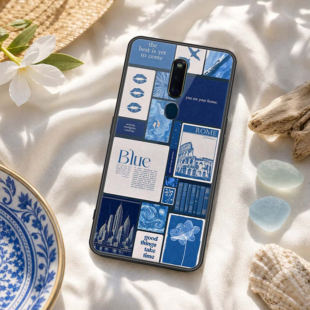 Huawei Honor Play 8A Cover - ONation Aesthetic Collage Series - HQ Ultra Shine Premium Infinity Glass Soft Silicon Borders Case