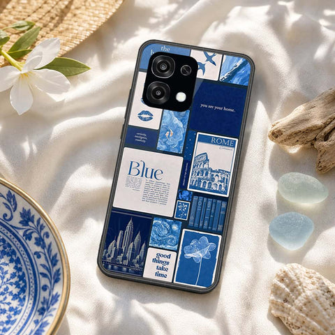 Oppo A6 Pro 4G Cover - ONation Aesthetic Collage Series - HQ Ultra Shine Premium Infinity Glass Soft Silicon Borders Case