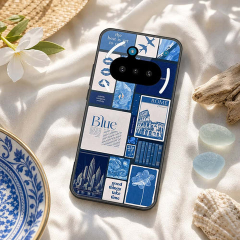 Nothing Phone 3a Cover - ONation Aesthetic Collage Series - HQ Ultra Shine Premium Infinity Glass Soft Silicon Borders Case