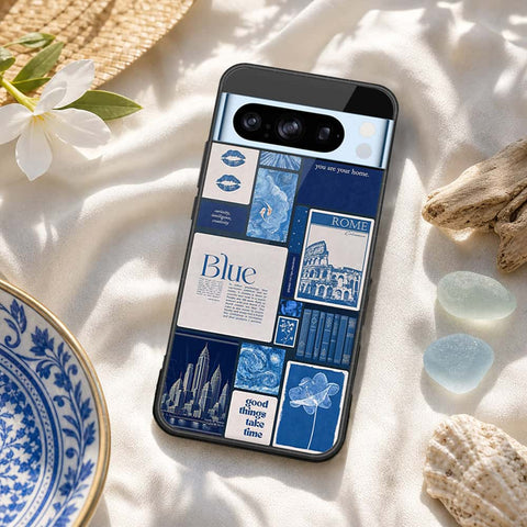 Google Pixel 8 Pro Cover - ONation Aesthetic Collage Series - HQ Ultra Shine Premium Infinity Glass Soft Silicon Borders Case