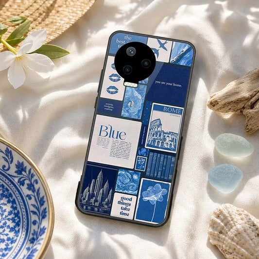 Infinix Note 11 Pro Cover - ONation Aesthetic Collage Series - HQ Ultra Shine Premium Infinity Glass Soft Silicon Borders Case