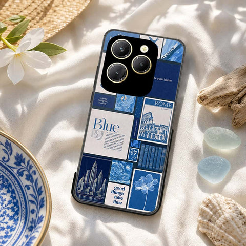 Tecno Spark 20 Pro Cover - ONation Aesthetic Collage Series - HQ Ultra Shine Premium Infinity Glass Soft Silicon Borders Case