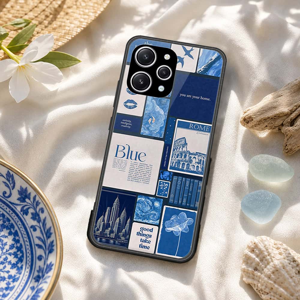 Xiaomi Redmi Note 12R Cover - ONation Aesthetic Collage Series - HQ Ultra Shine Premium Infinity Glass Soft Silicon Borders Case