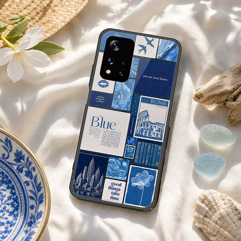 Xiaomi Redmi Note 11 5G Cover - ONation Aesthetic Collage Series - HQ Ultra Shine Premium Infinity Glass Soft Silicon Borders Case