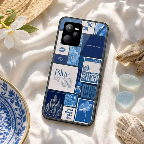 Realme Narzo 50A Prime Cover - ONation Aesthetic Collage Series - HQ Ultra Shine Premium Infinity Glass Soft Silicon Borders Case
