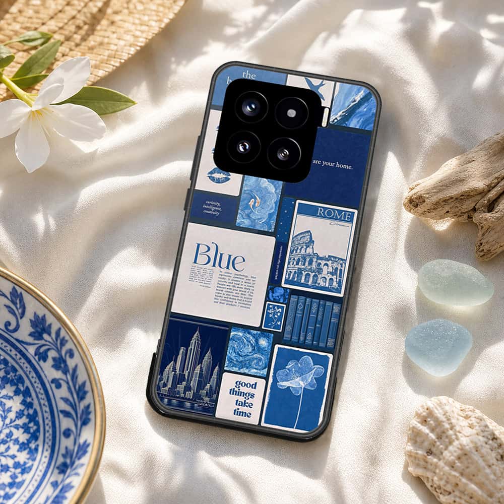 Xiaomi 15 Cover - ONation Aesthetic Collage Series - HQ Ultra Shine Premium Infinity Glass Soft Silicon Borders Case