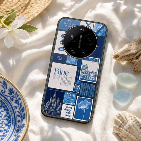 Xiaomi 17 Ultra Cover - ONation Aesthetic Collage Series - HQ Ultra Shine Premium Infinity Glass Soft Silicon Borders Case