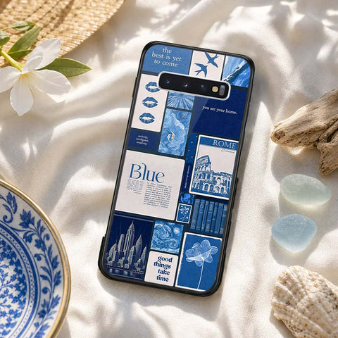 Samsung Galaxy S10 Cover - ONation Aesthetic Collage Series - HQ Ultra Shine Premium Infinity Glass Soft Silicon Borders Case
