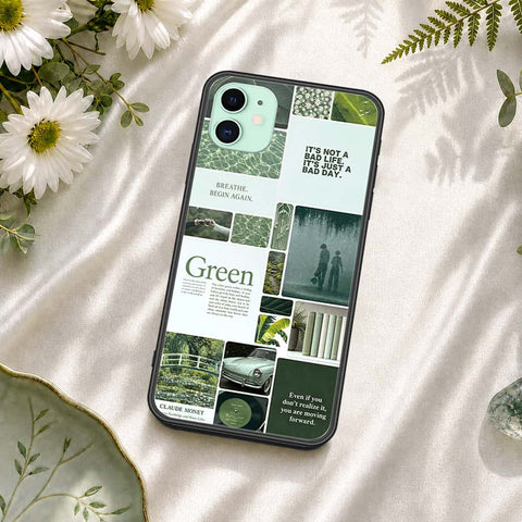 iPhone 11 - ONation Aesthetic Collage Series - HQ Ultra Shine Premium Infinity Glass Soft Silicon Borders Case