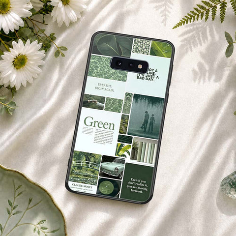 Samsung Galaxy S10e Cover - ONation Aesthetic Collage Series - HQ Ultra Shine Premium Infinity Glass Soft Silicon Borders Case