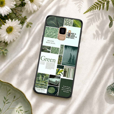 Samsung Galaxy S9 Cover - ONation Aesthetic Collage Series - HQ Ultra Shine Premium Infinity Glass Soft Silicon Borders Case