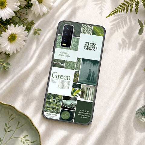Vivo Y12a Cover - ONation Aesthetic Collage Series - HQ Ultra Shine Premium Infinity Glass Soft Silicon Borders Case