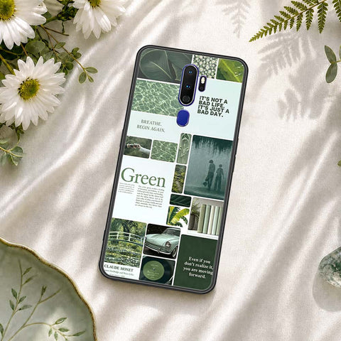 Oppo A9 2020 Cover - ONation Aesthetic Collage Series - HQ Ultra Shine Premium Infinity Glass Soft Silicon Borders Case
