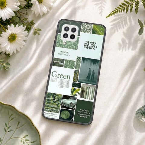 Samsung Galaxy M22 Cover - ONation Aesthetic Collage Series - HQ Ultra Shine Premium Infinity Glass Soft Silicon Borders Case