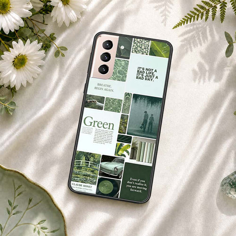 Samsung Galaxy S22 Plus 5G Cover - ONation Aesthetic Collage Series - HQ Ultra Shine Premium Infinity Glass Soft Silicon Borders Case