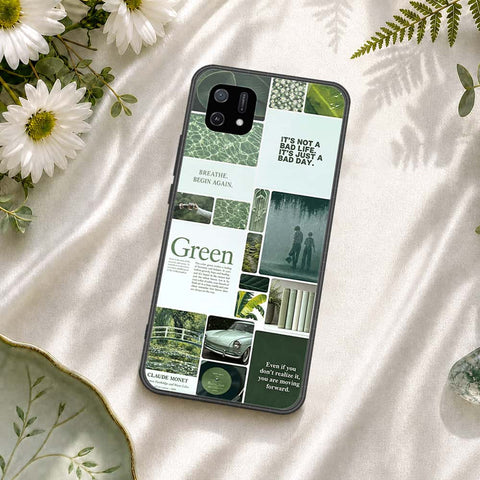 Oppo A16e Cover - ONation Aesthetic Collage Series - HQ Ultra Shine Premium Infinity Glass Soft Silicon Borders Case