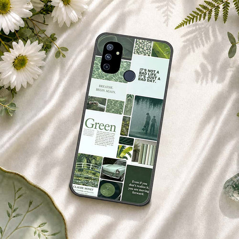 OnePlus Nord N100 Cover - ONation Aesthetic Collage Series - HQ Ultra Shine Premium Infinity Glass Soft Silicon Borders Case