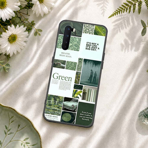 OnePlus Nord Cover - ONation Aesthetic Collage Series - HQ Ultra Shine Premium Infinity Glass Soft Silicon Borders Case