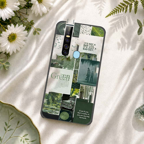 Tecno Camon 15 Pro Cover - ONation Aesthetic Collage Series - HQ Ultra Shine Premium Infinity Glass Soft Silicon Borders Case