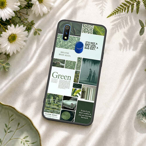 Realme 3 Pro Cover - ONation Aesthetic Collage Series - HQ Ultra Shine Premium Infinity Glass Soft Silicon Borders Case