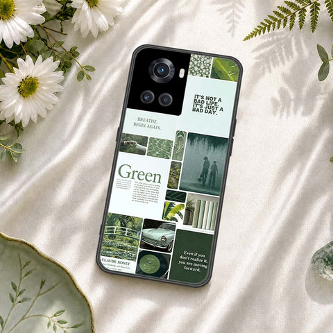 OnePlus 10R Cover - ONation Aesthetic Collage Series - HQ Ultra Shine Premium Infinity Glass Soft Silicon Borders Case