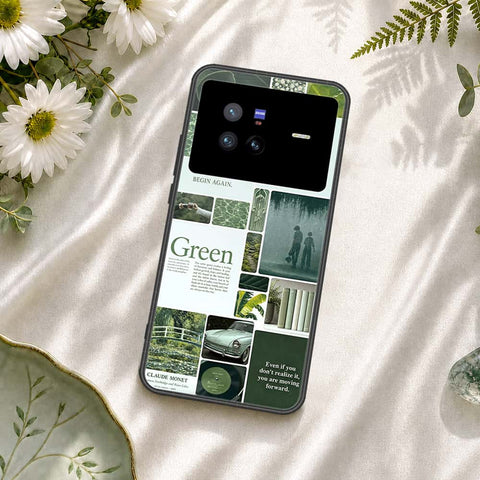 Vivo X80 Cover - ONation Aesthetic Collage Series - HQ Ultra Shine Premium Infinity Glass Soft Silicon Borders Case