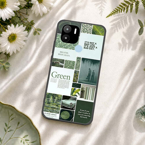 Xiaomi Redmi A2 Plus Cover - ONation Aesthetic Collage Series - HQ Ultra Shine Premium Infinity Glass Soft Silicon Borders Case