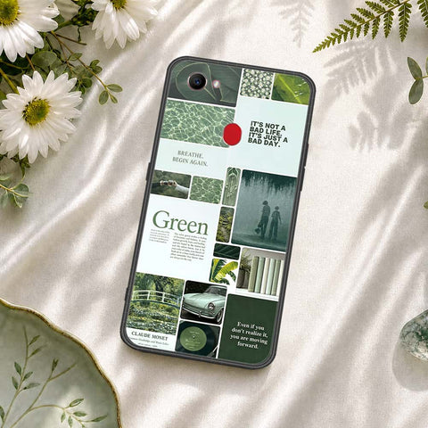 Oppo F7 Cover - ONation Aesthetic Collage Series - HQ Ultra Shine Premium Infinity Glass Soft Silicon Borders Case